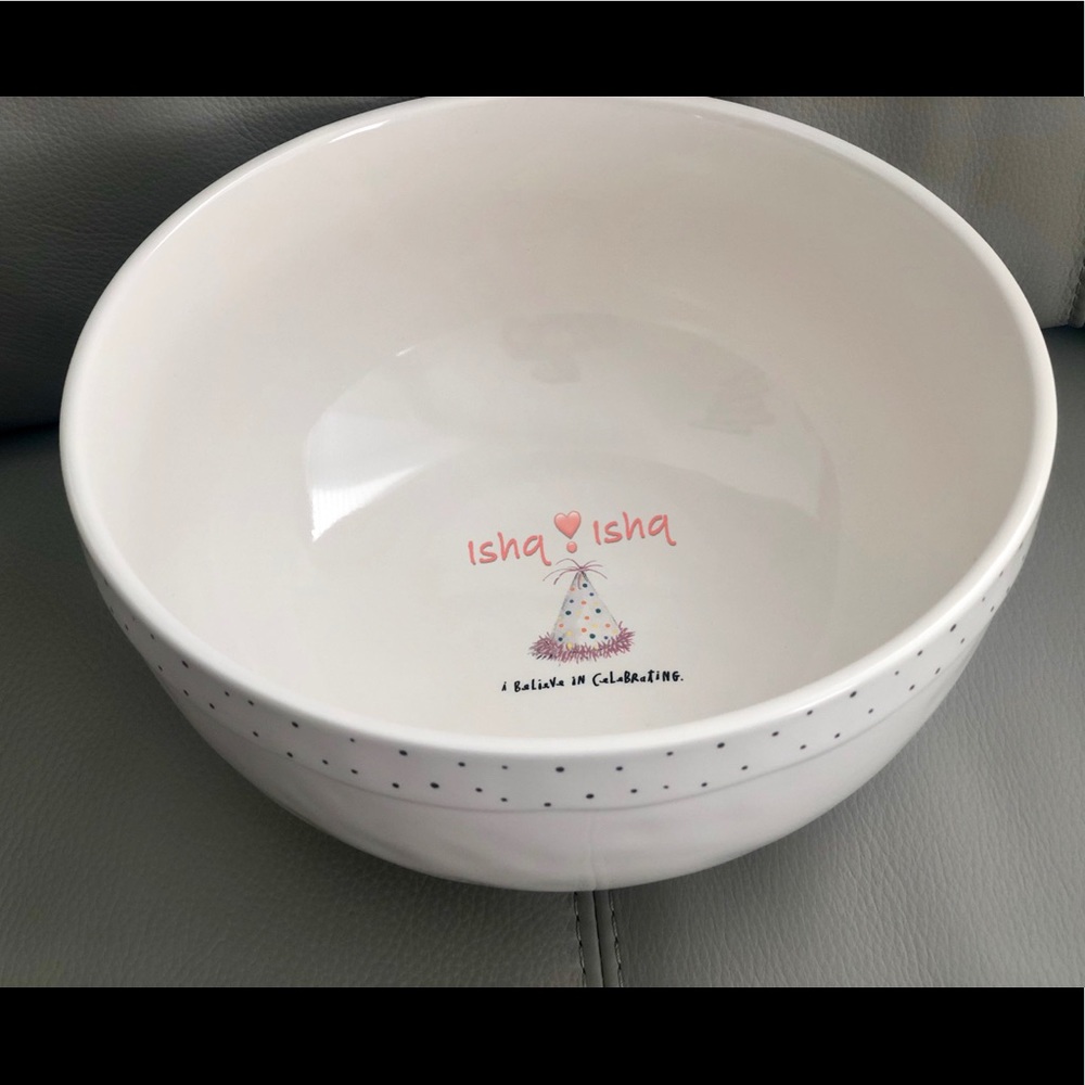 Rae Dunn I Believe in Celebrating Bday Mixing Bowl